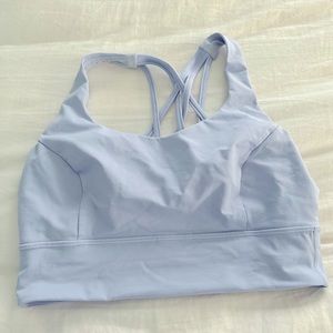 Lululemon Energy bra in periwinkle, size 10